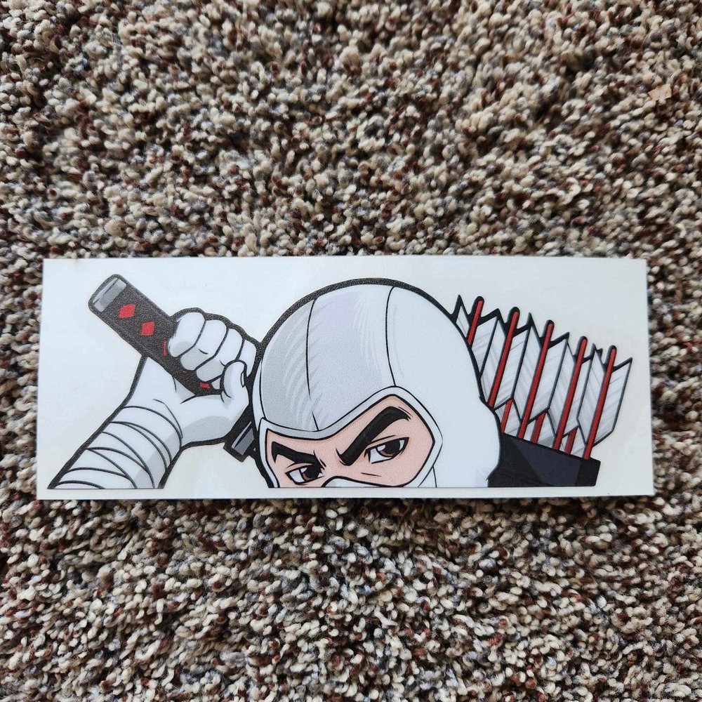 G.I. Joe Storm Shadow Decal Sticker (Approx 6" wide) Bam Box exclusive